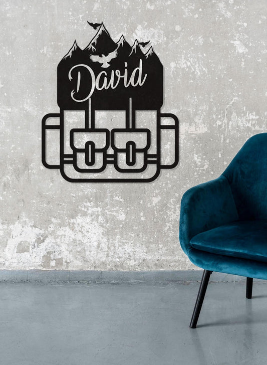 Custom Metal Wall Art - Large Modern Decor | Personalized Gift for Travellers