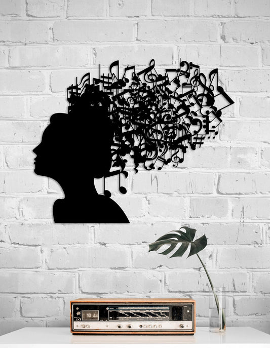 Music Notes Wall Art - Large Metal Sculpture | Unique Musician Gift Ideas