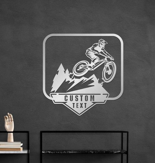 Metal Wall Art - Large Bicycle Wall Decor | Custom Bike Sculpture Gift