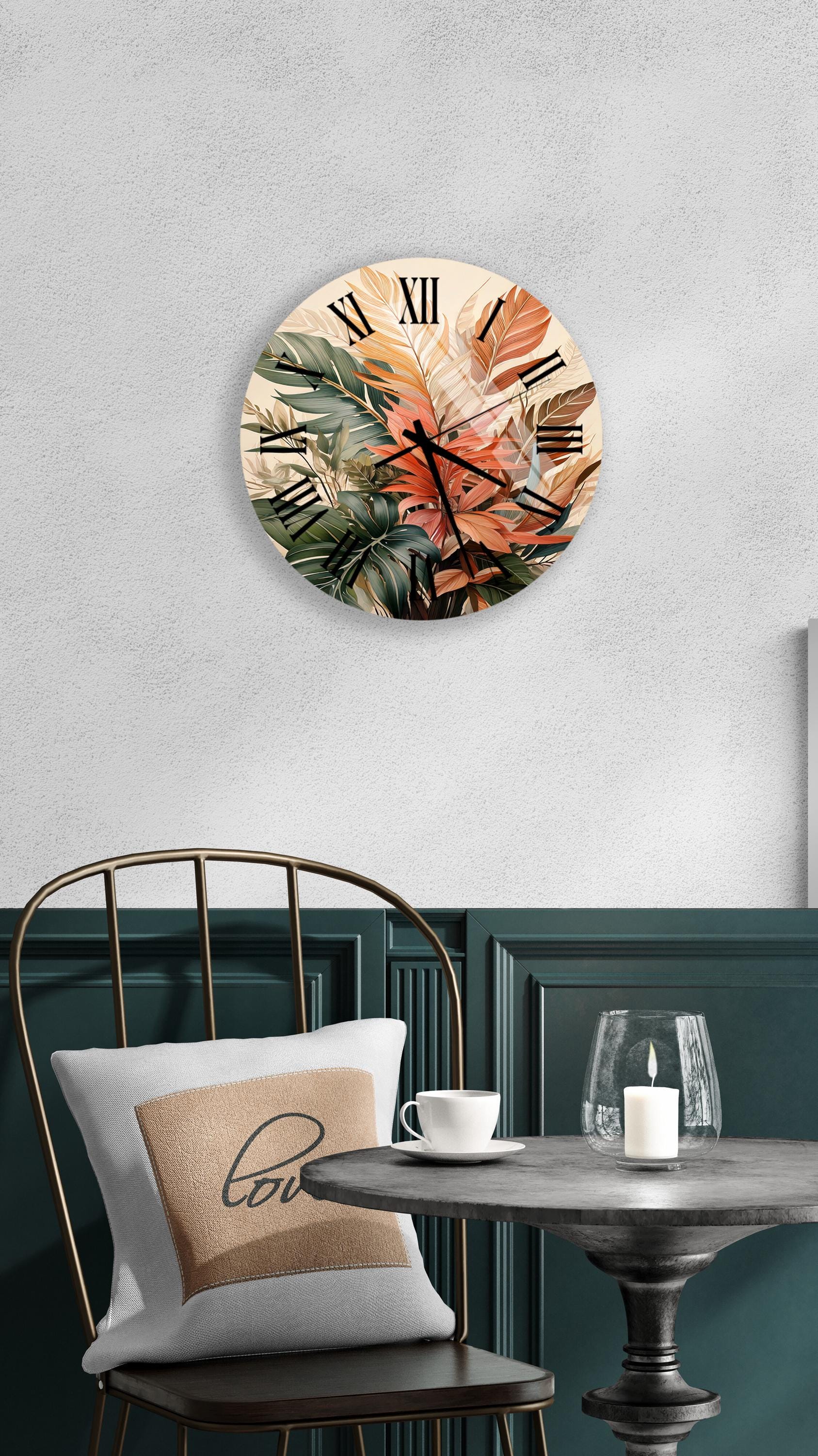 a clock that is on the side of a wall