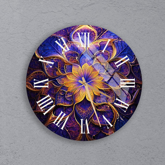 a clock that is on the side of a wall