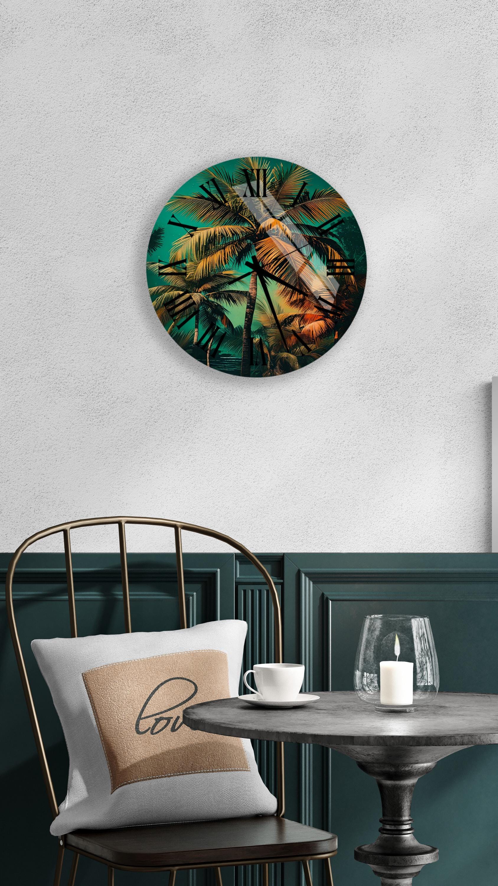 a table with a chair and a vase on it