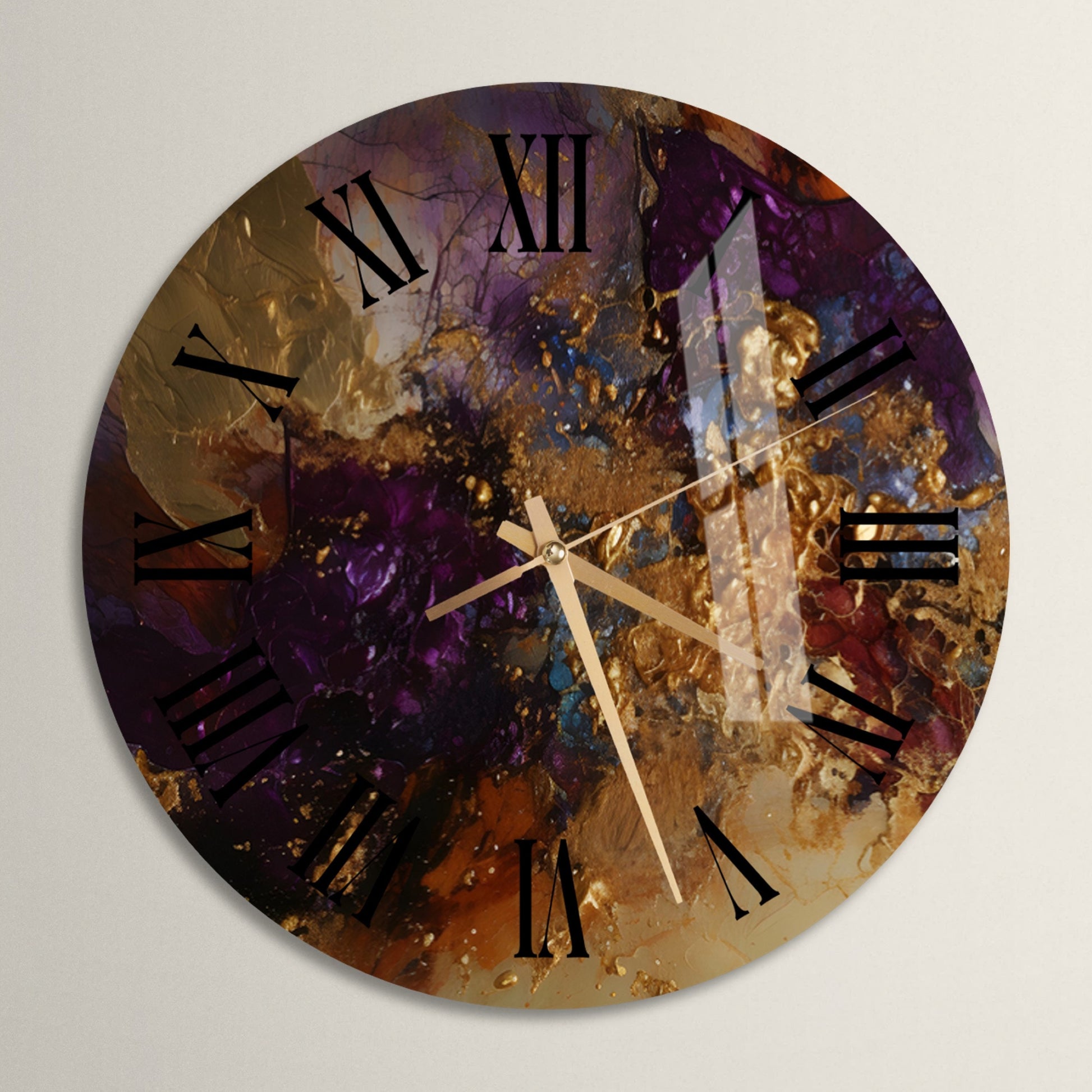 a clock that is on the side of a wall