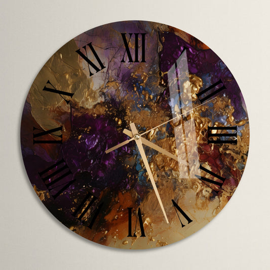 a clock that is on the side of a wall
