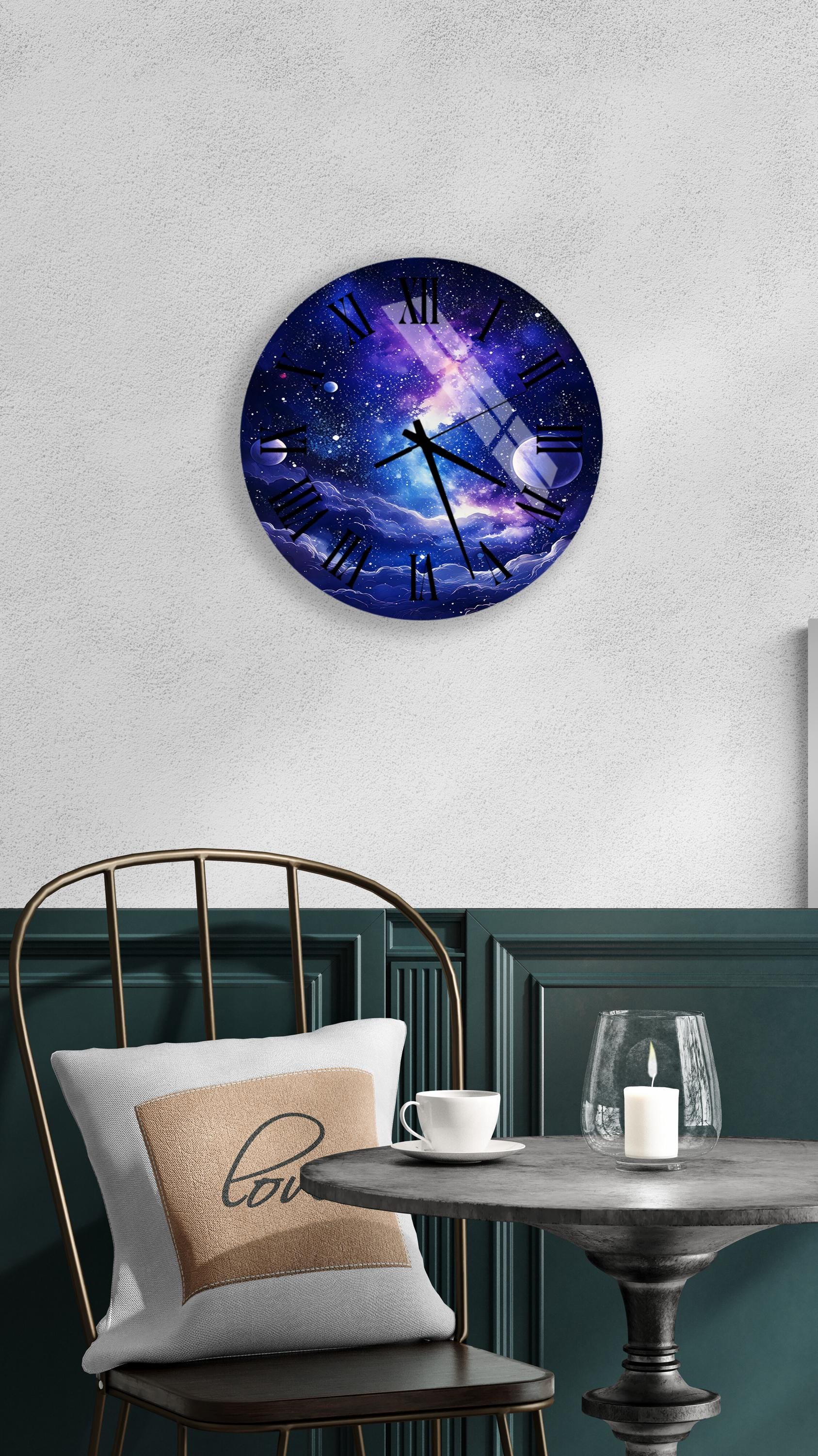 a clock that is on the side of a wall