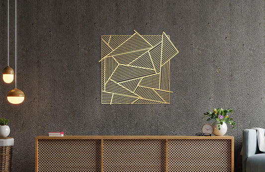 Metal Wall Art - Large Modern Abstract 3D Metal Decor | Unique Housewarming Gift