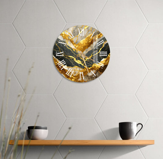 a clock on a wall in a room