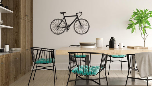 Metal Bicycle Wall Art - Unique 3D Bike Decor | Matte Finish Modern Gift
