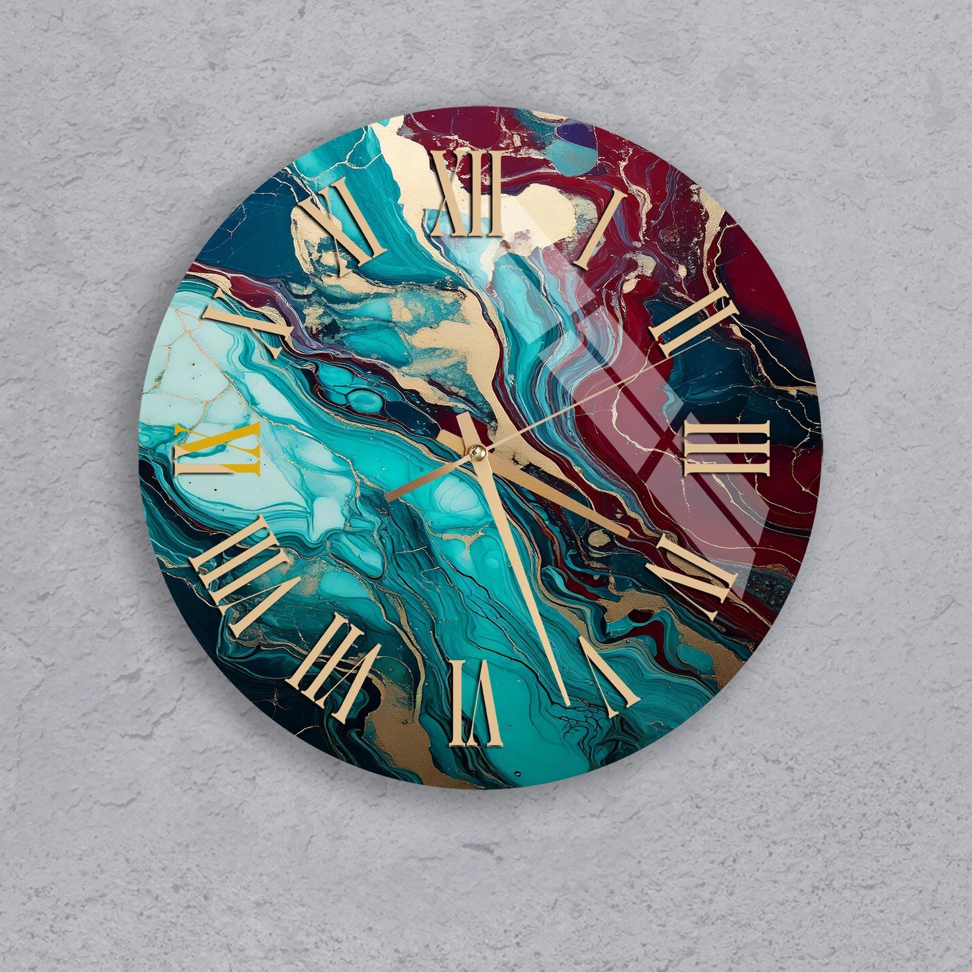 a clock that is on the side of a wall