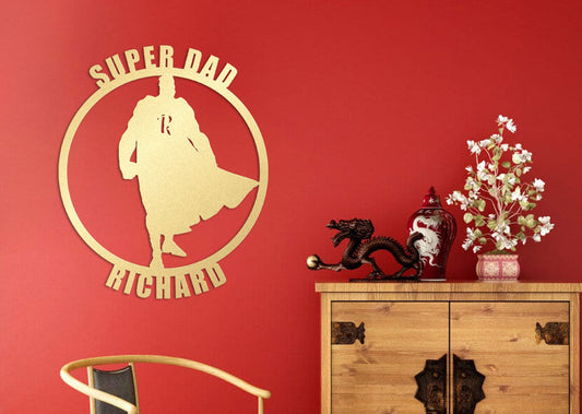 Metal Wall Art - Custom Metal Sign | Modern Wall Decor for Dad Gift