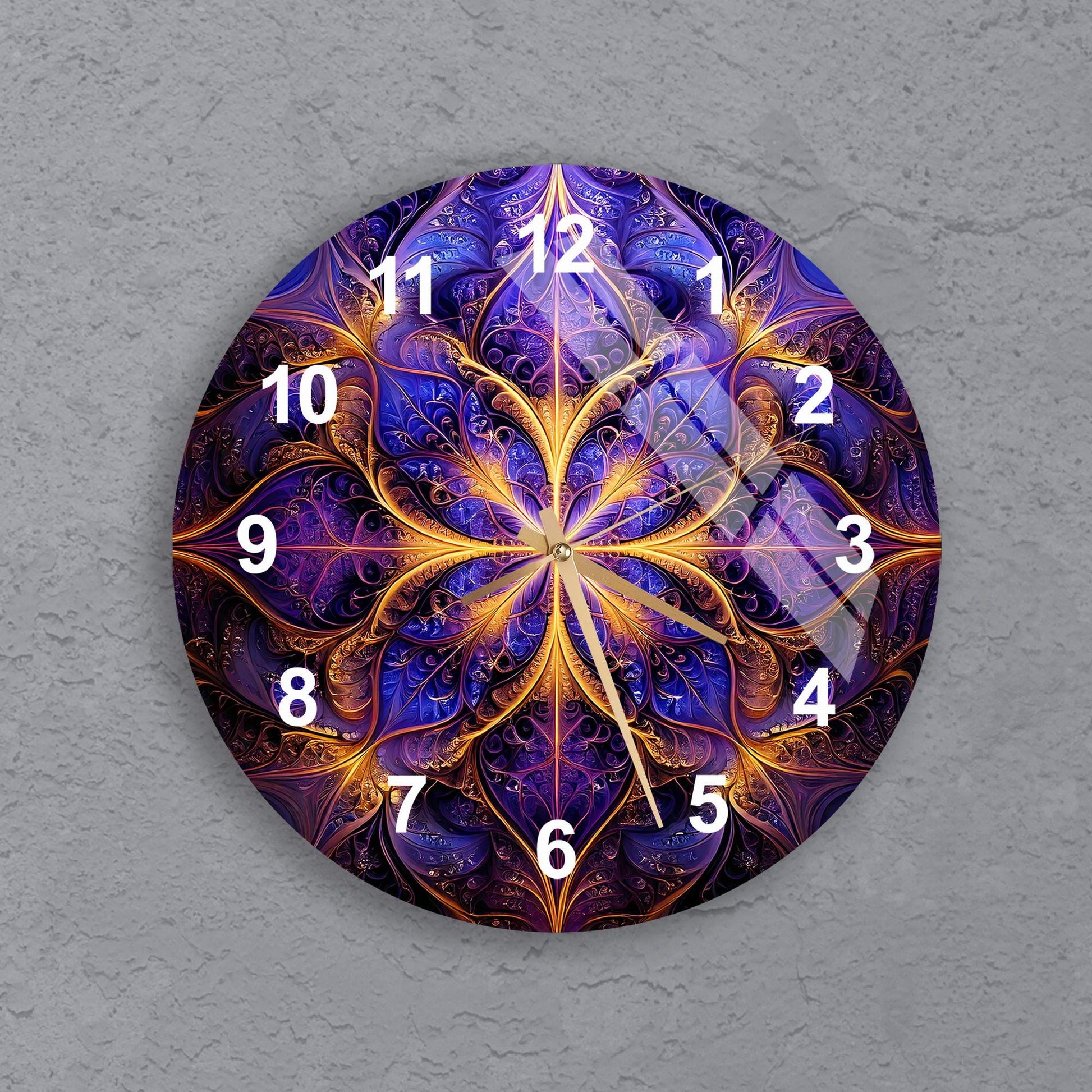 a clock that is on the side of a wall