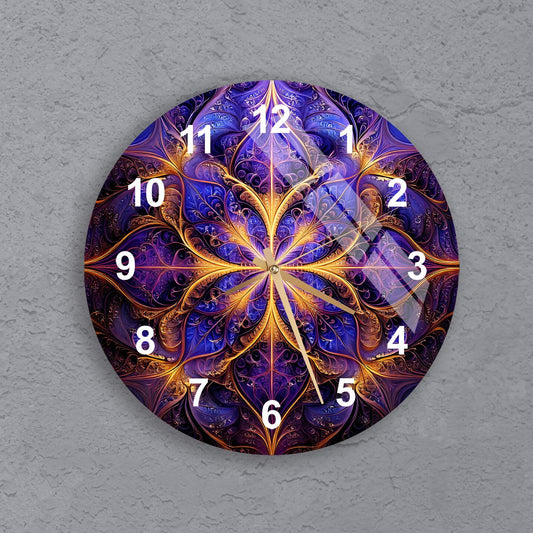 a clock that is on the side of a wall