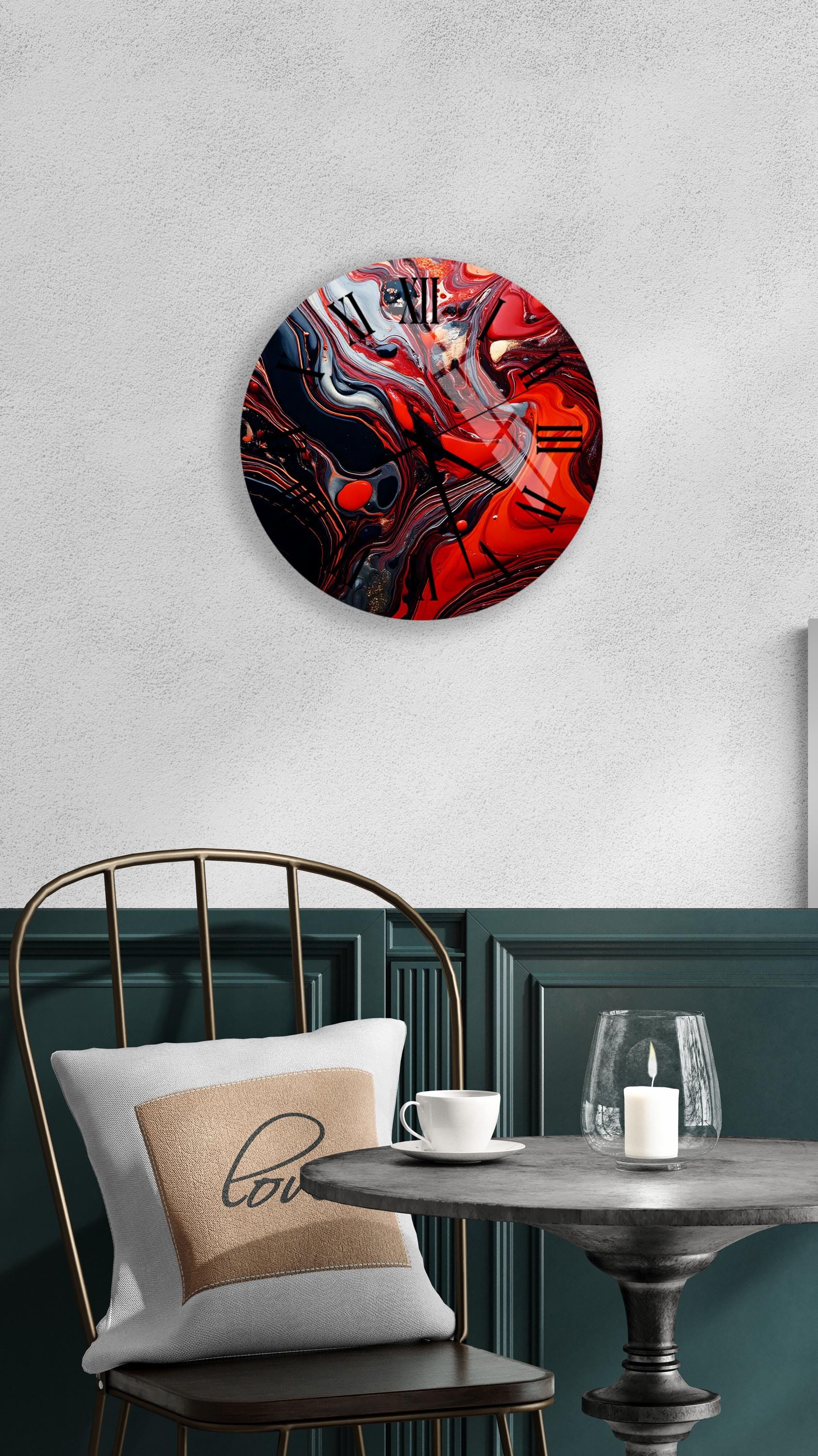 a table with a chair and a vase on it