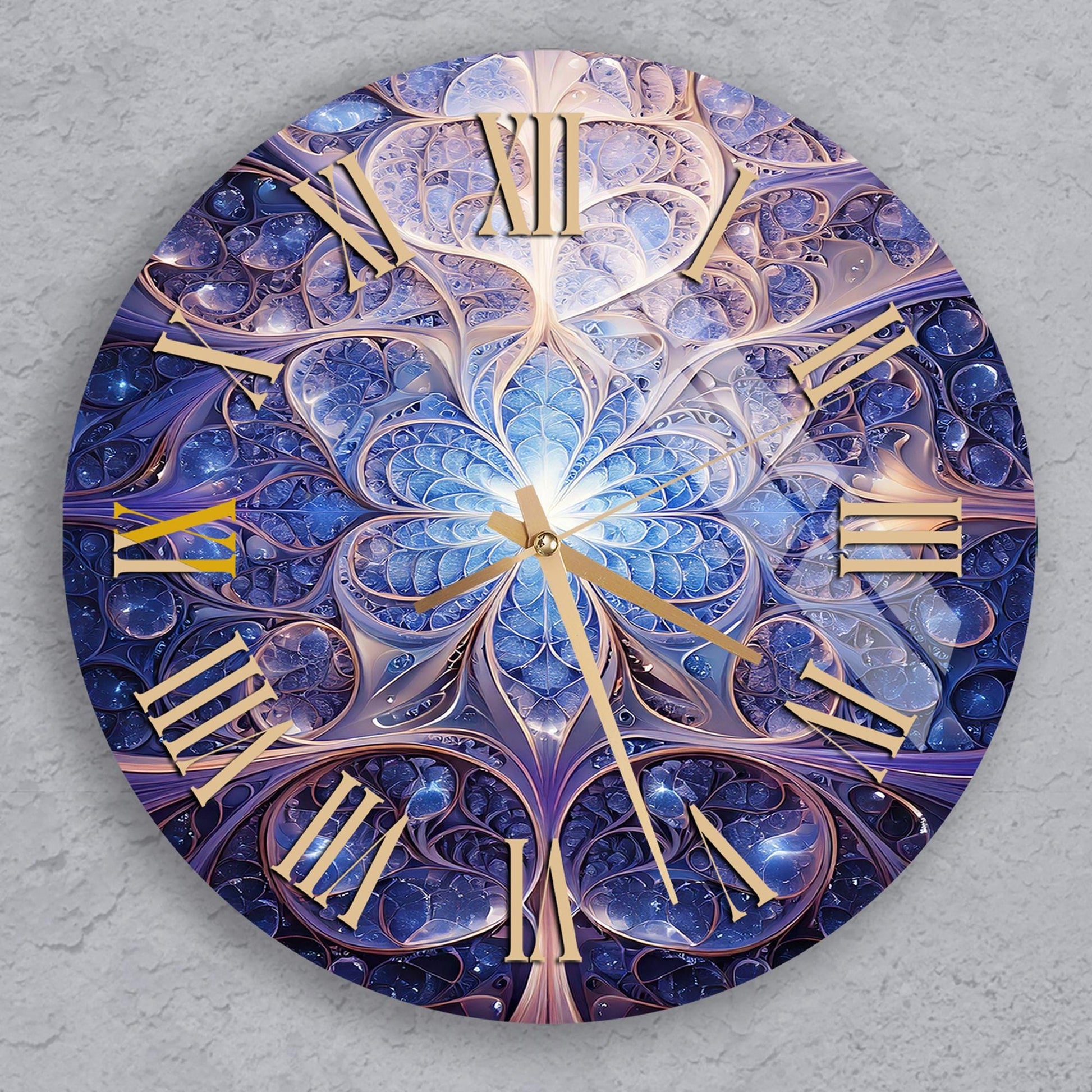 a clock that is on the side of a wall