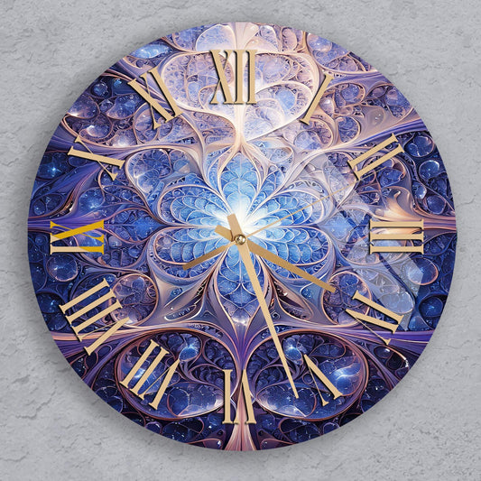 a clock that is on the side of a wall
