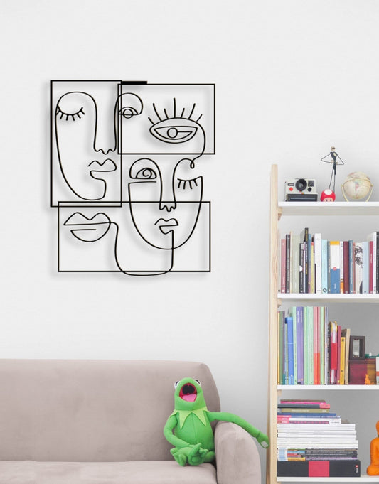 Metal Wall Art - Large 3D Powder Coated Decor | Personalized Home Gift