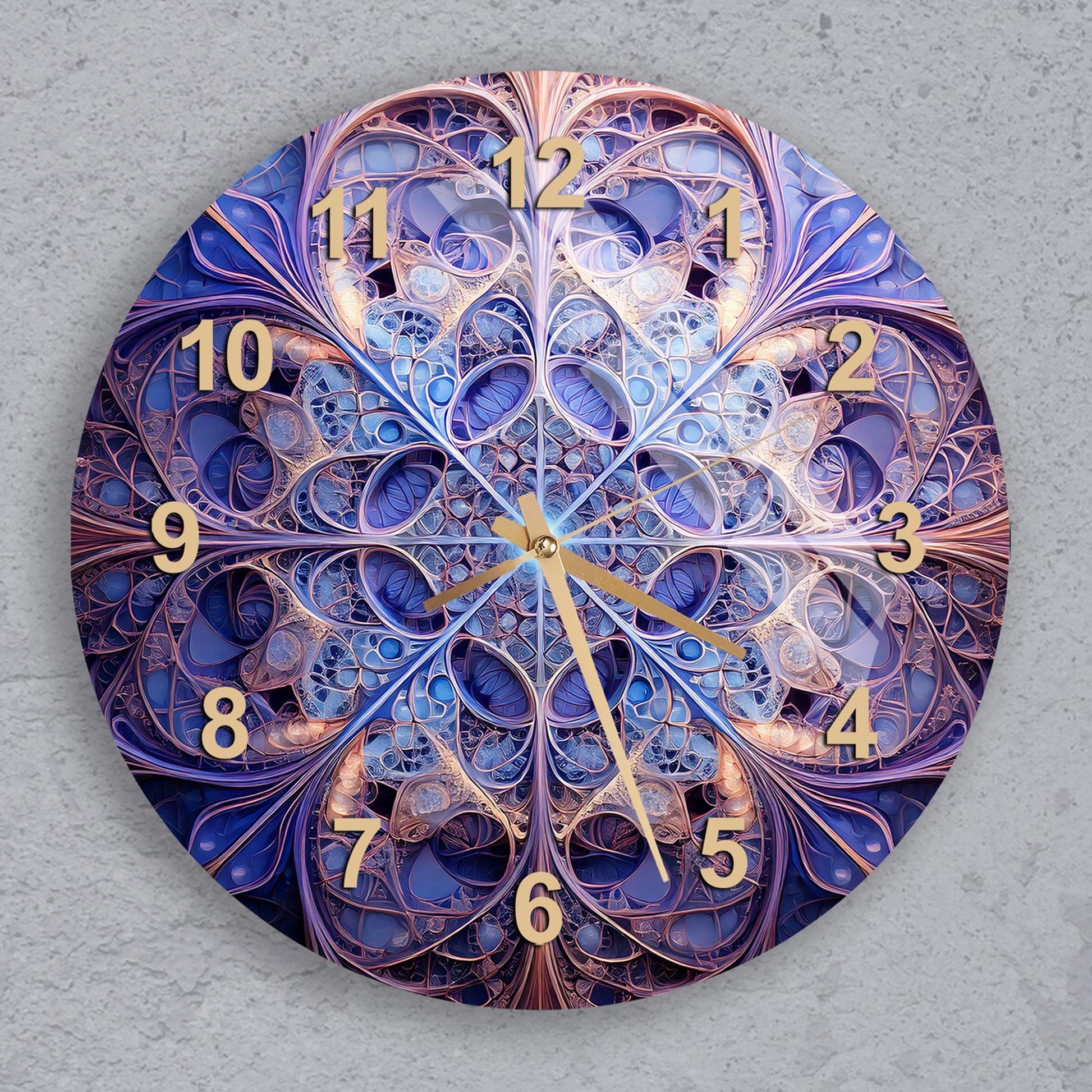 a clock that is on the side of a wall