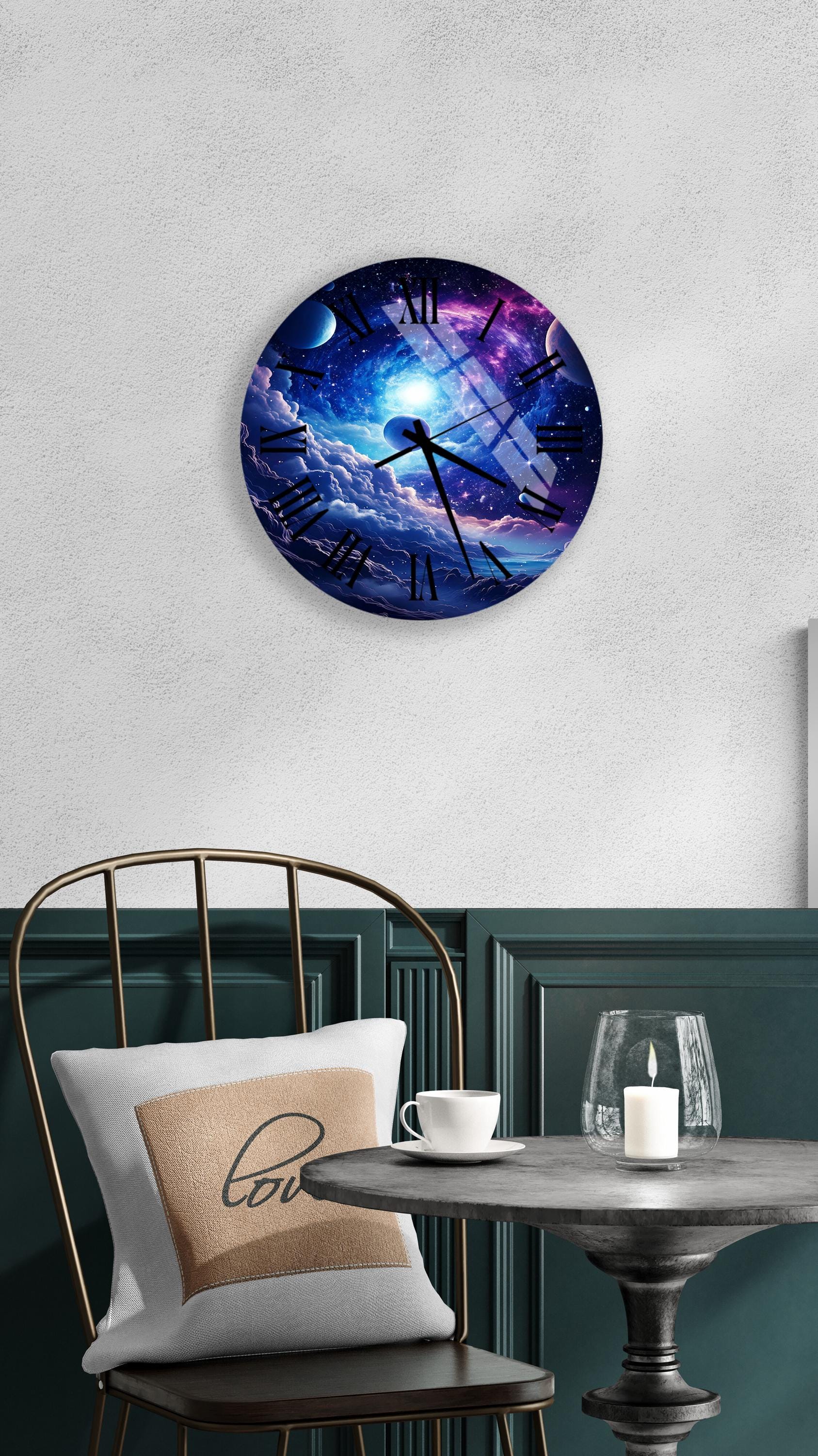 a clock that is on the side of a wall