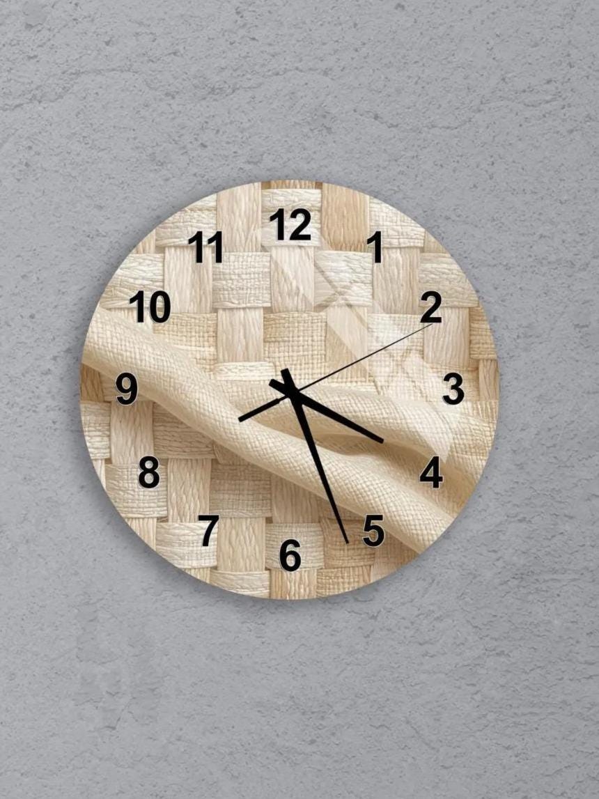 six round clock faces with Roman numerals, arranged in a grid pattern on a gray background.