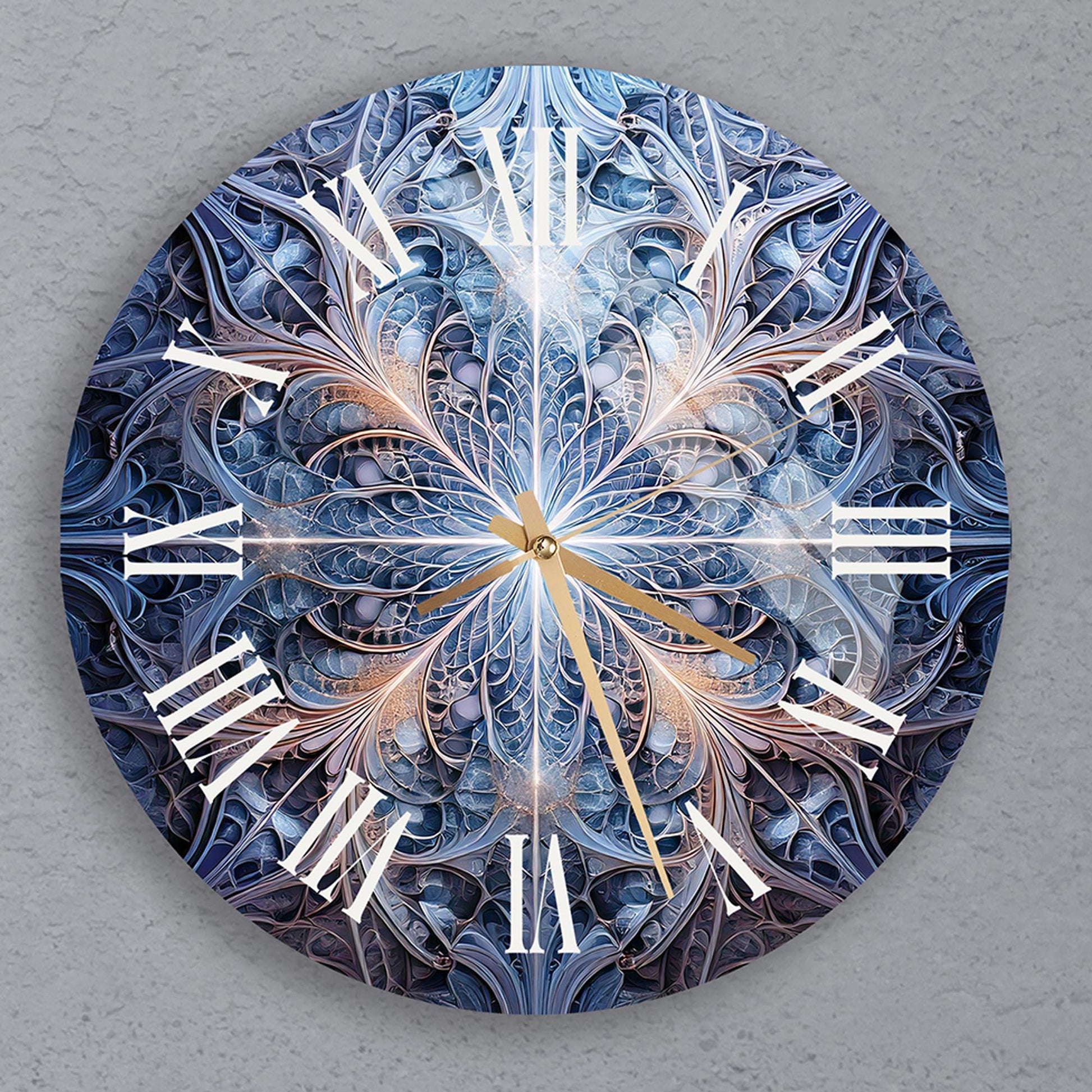 a clock that is on the side of a wall