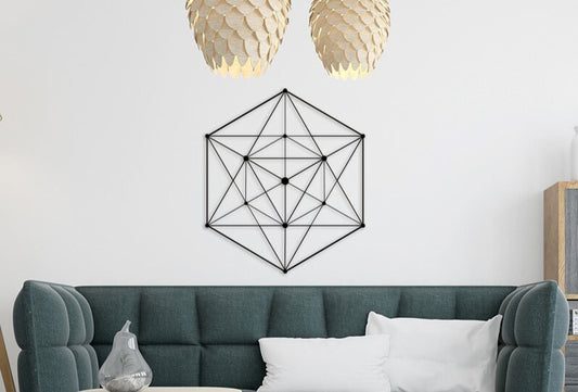 Large Metal Wall Art – Unique 3D Metal Wall Sculpture for Home Decoration