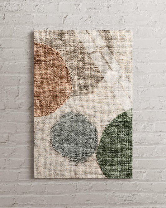 Tempered Glass Wall Art - Modern Abstract Large Textured Boho Home Decor