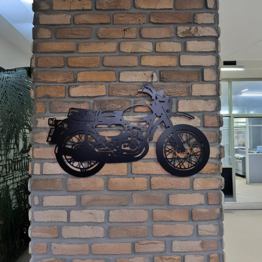 Custom Motorcycle Wall Art - Personalized Motorbike Garage Sign Gift for Dad