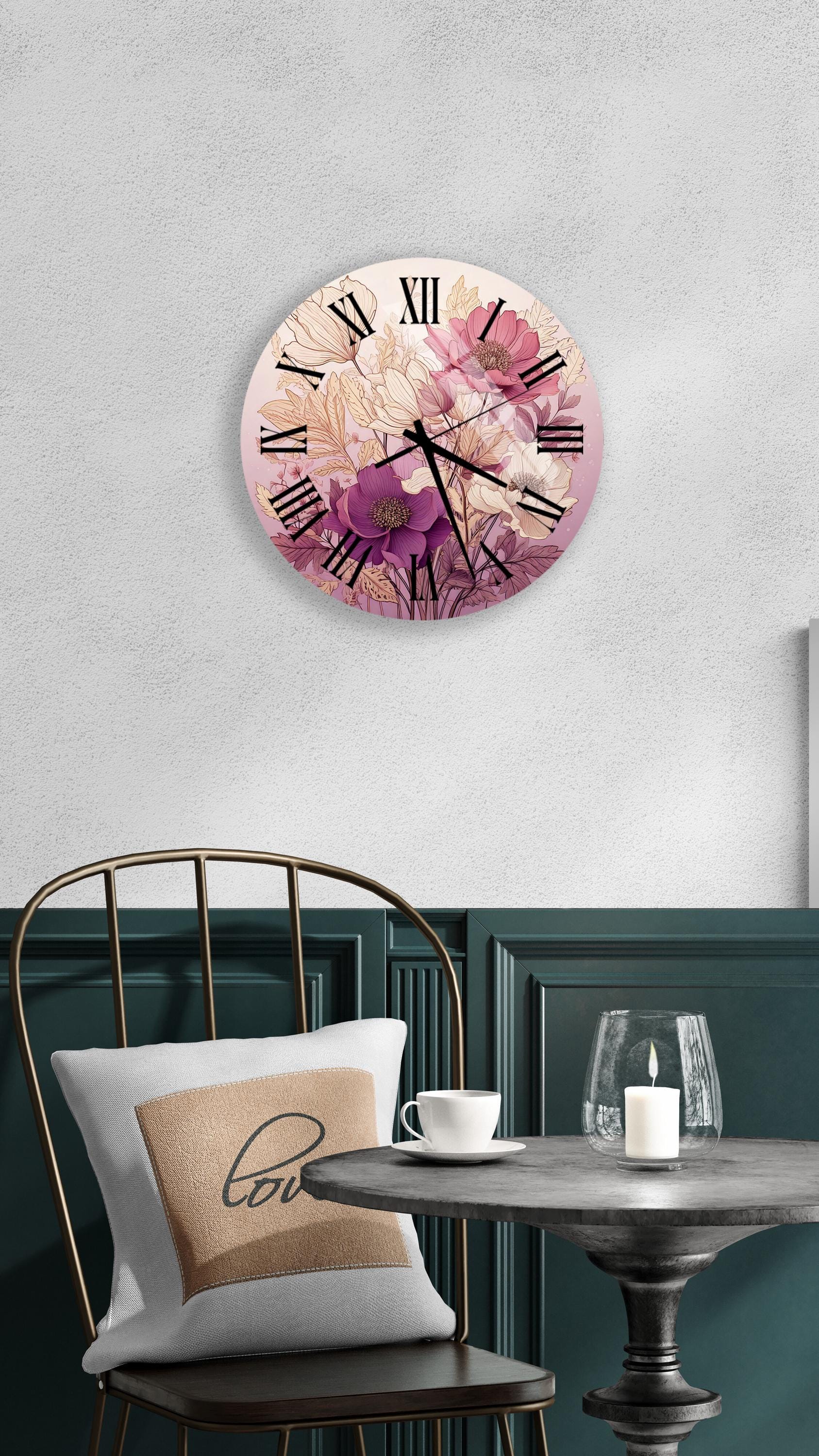 a clock that is on the side of a wall