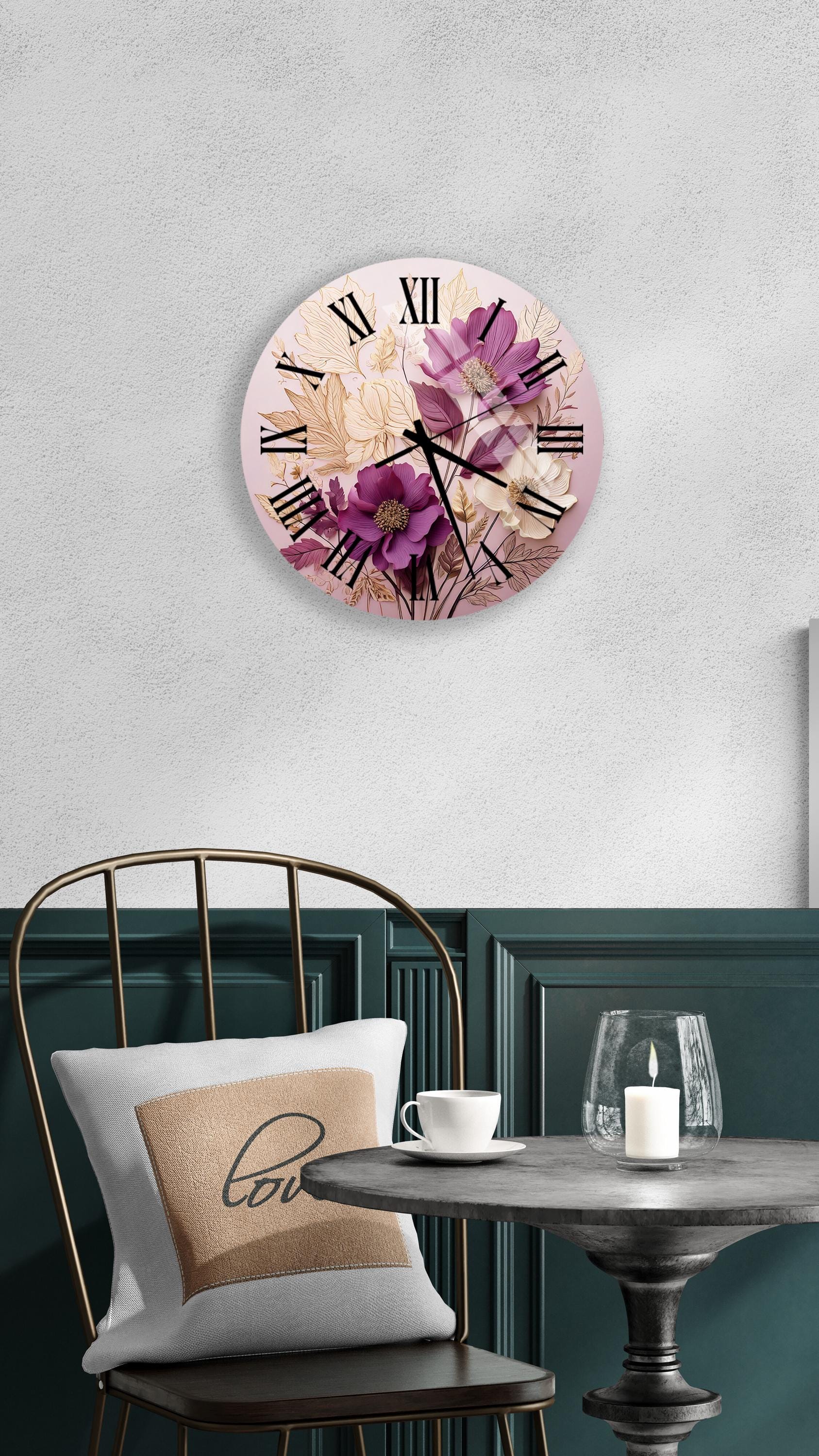 a clock that is on the side of a wall
