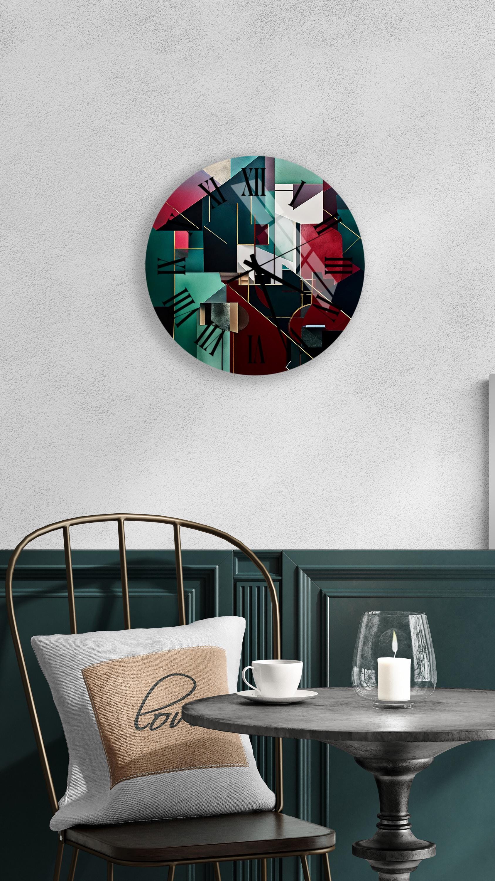 a table with a chair and a vase on it