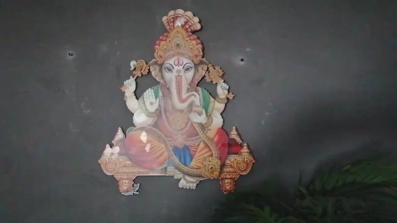Ganesha Metal Wall Art – Elephant Decor, Hindu Home Decoration, Diwali Gift